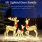 Best Choice Products 3-Piece Lighted Christmas Deer Set Outdoor Yard Decoration with 360 LED Lights, Stakes